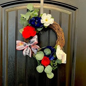 NEW!! 12in 4TH OF JULY WREATH
